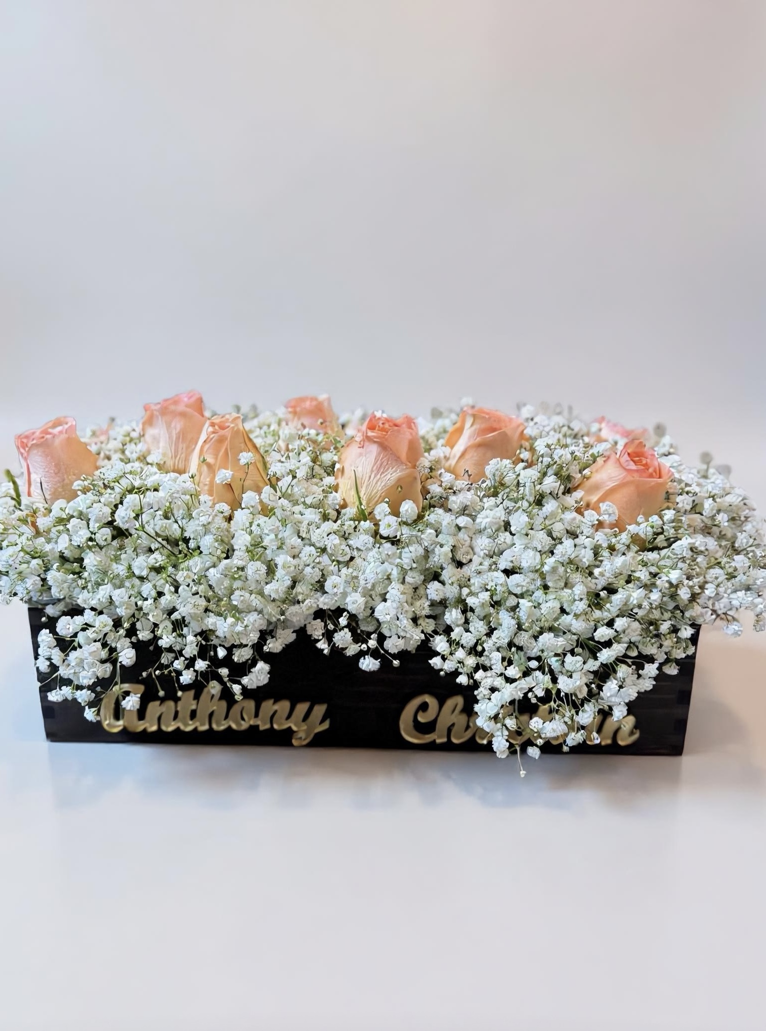Peach Rose Keepsake Box