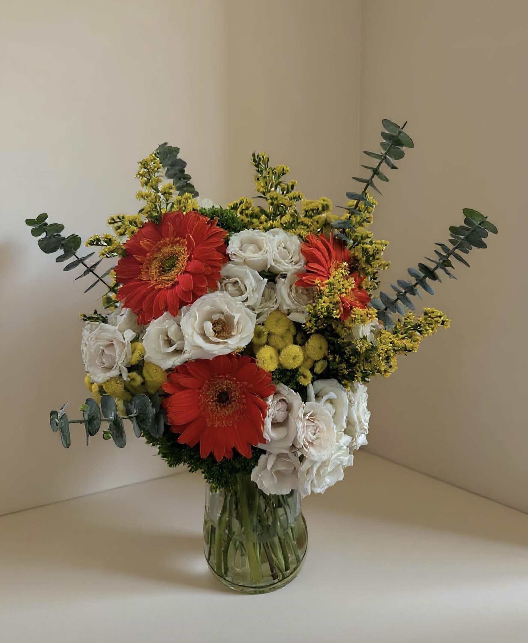 Sunset Gerbera Vase